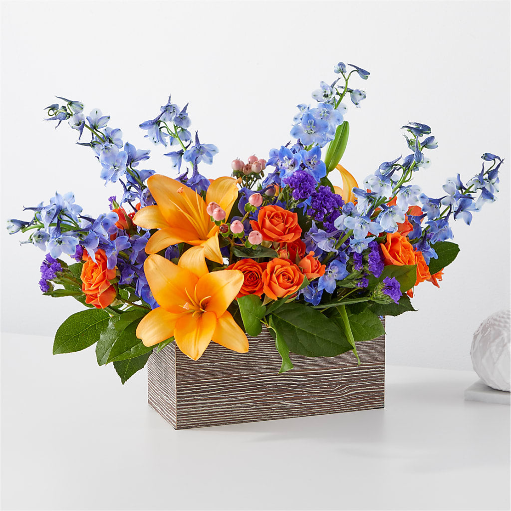 Radiant Citrus Box Bouquet – LANELLE'S FLORAL DESIGNS, Livonia LA