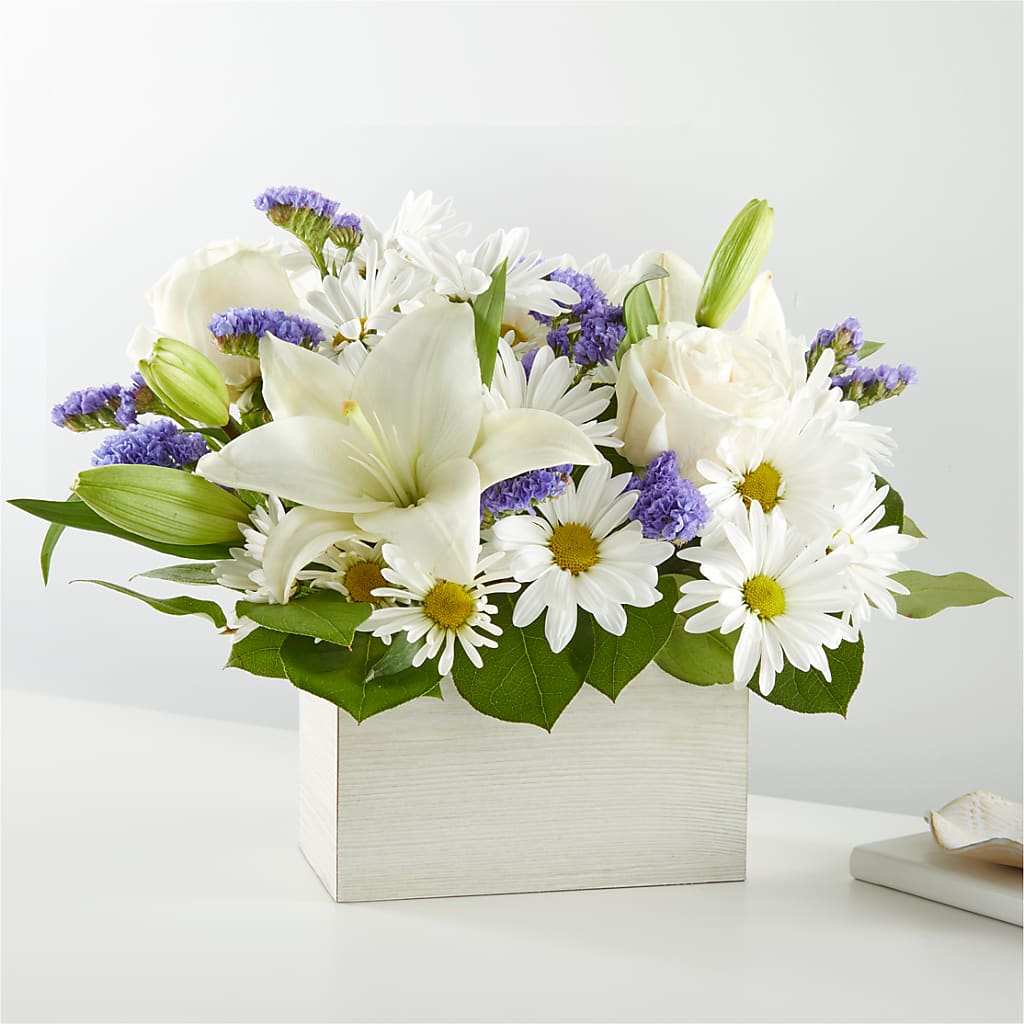 Beyond Blue Box Bouquet – LANELLE'S FLORAL DESIGNS, Livonia LA