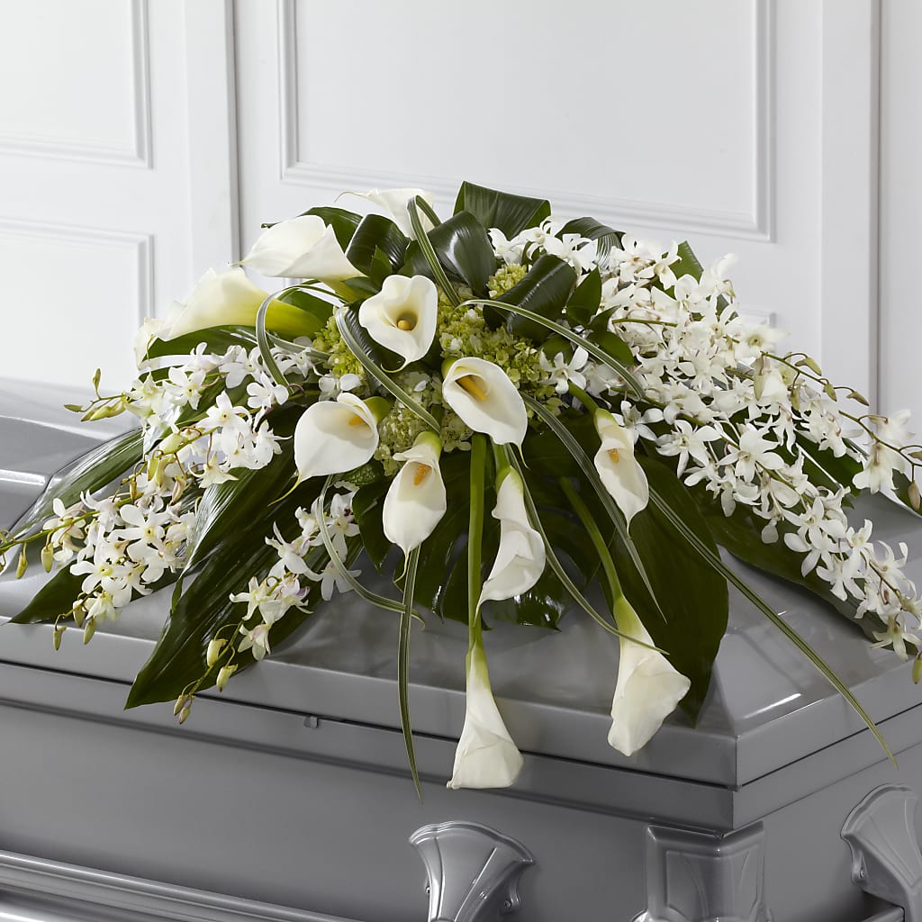 Angel Wings Casket Spray – LANELLE'S FLORAL DESIGNS, Livonia LA