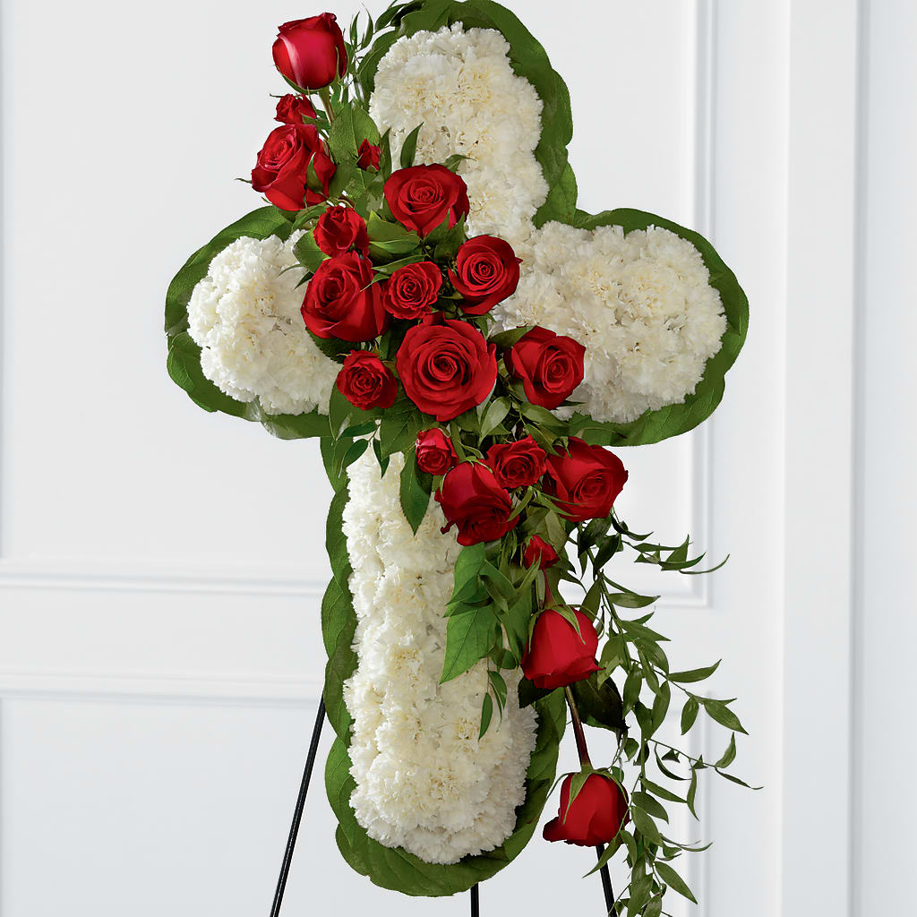 Floral Cross Easel – LANELLE'S FLORAL DESIGNS, Livonia LA