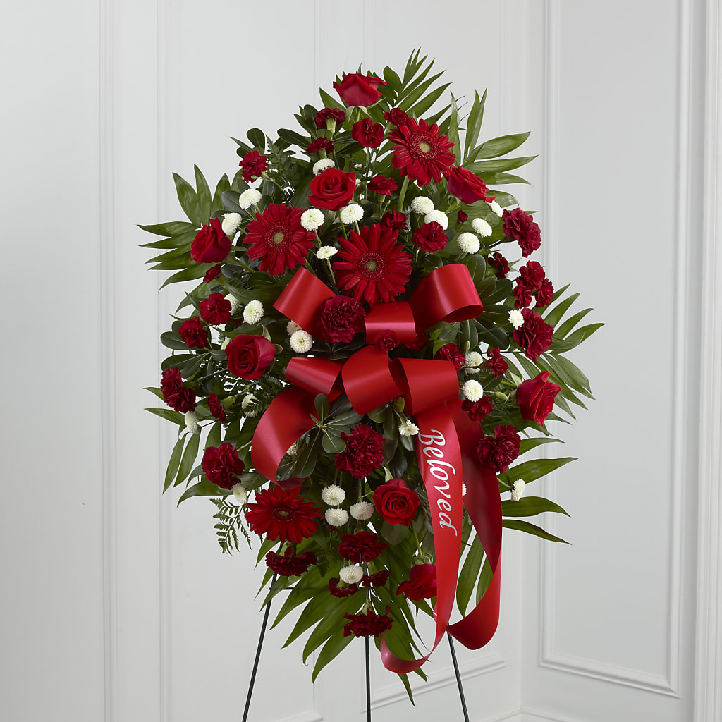 Treasured Memories Standing Spray – LANELLE'S FLORAL DESIGNS, Livonia LA