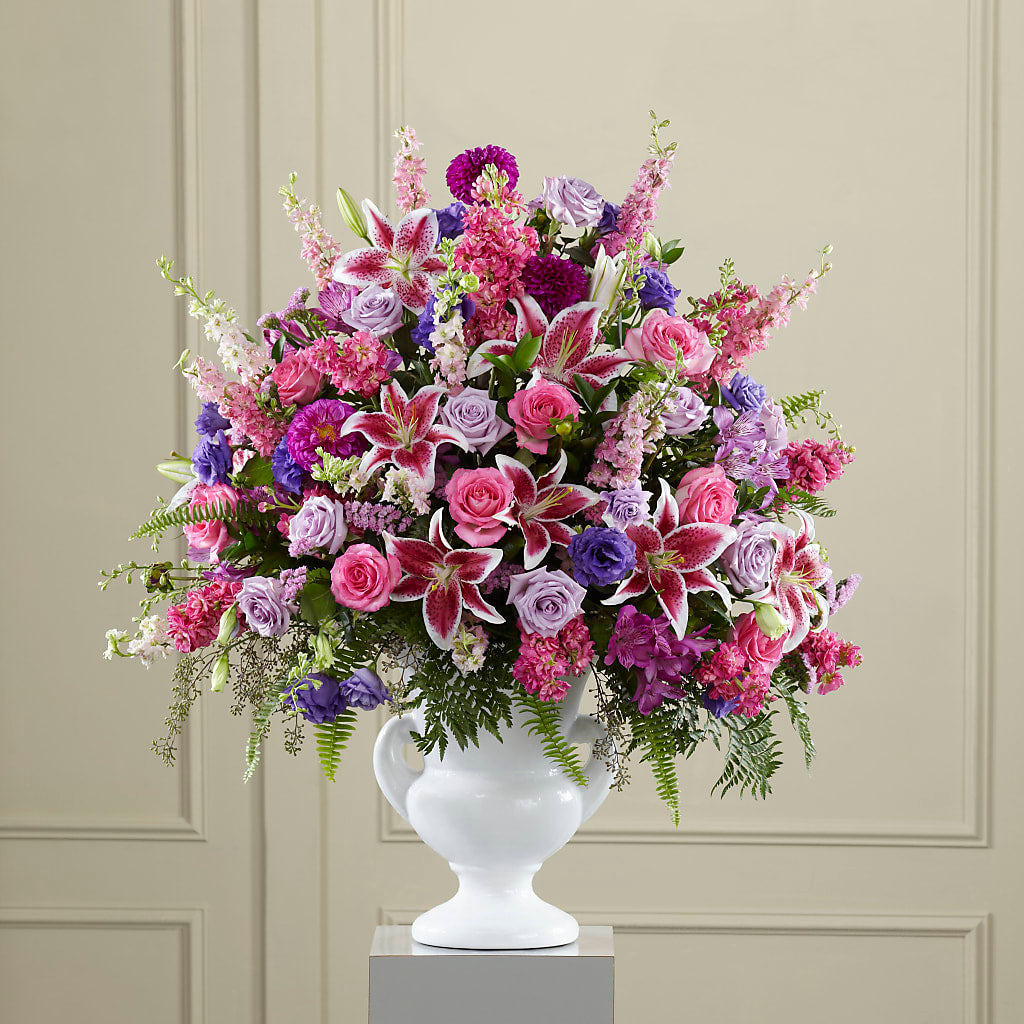 Peaceful Tribute Arrangement – LANELLE'S FLORAL DESIGNS, Livonia LA