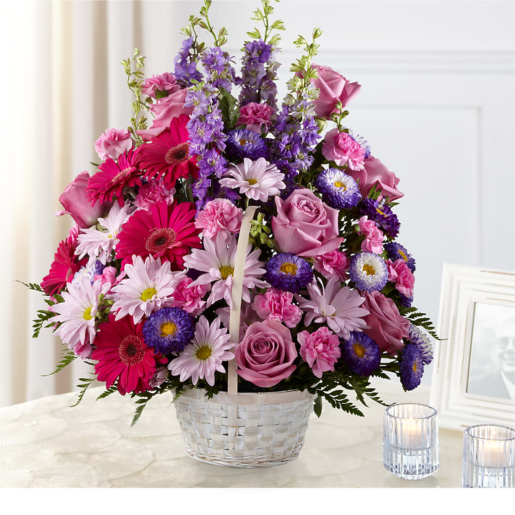 Pastel Peace Basket – LANELLE'S FLORAL DESIGNS, Livonia LA