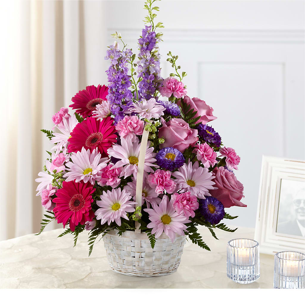 Pastel Peace Basket – LANELLE'S FLORAL DESIGNS, Livonia LA