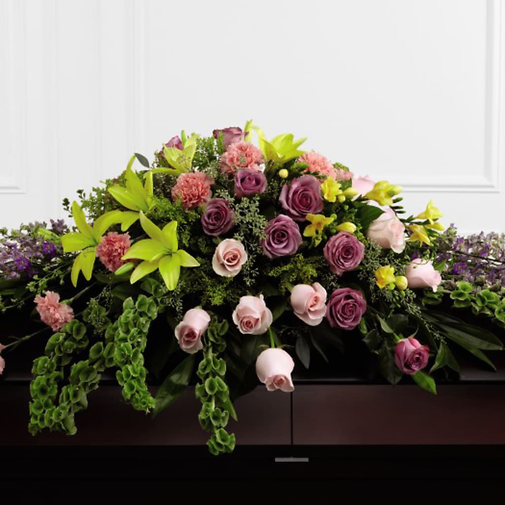 Forever Beloved Casket Spray – LANELLE'S FLORAL DESIGNS, Livonia LA