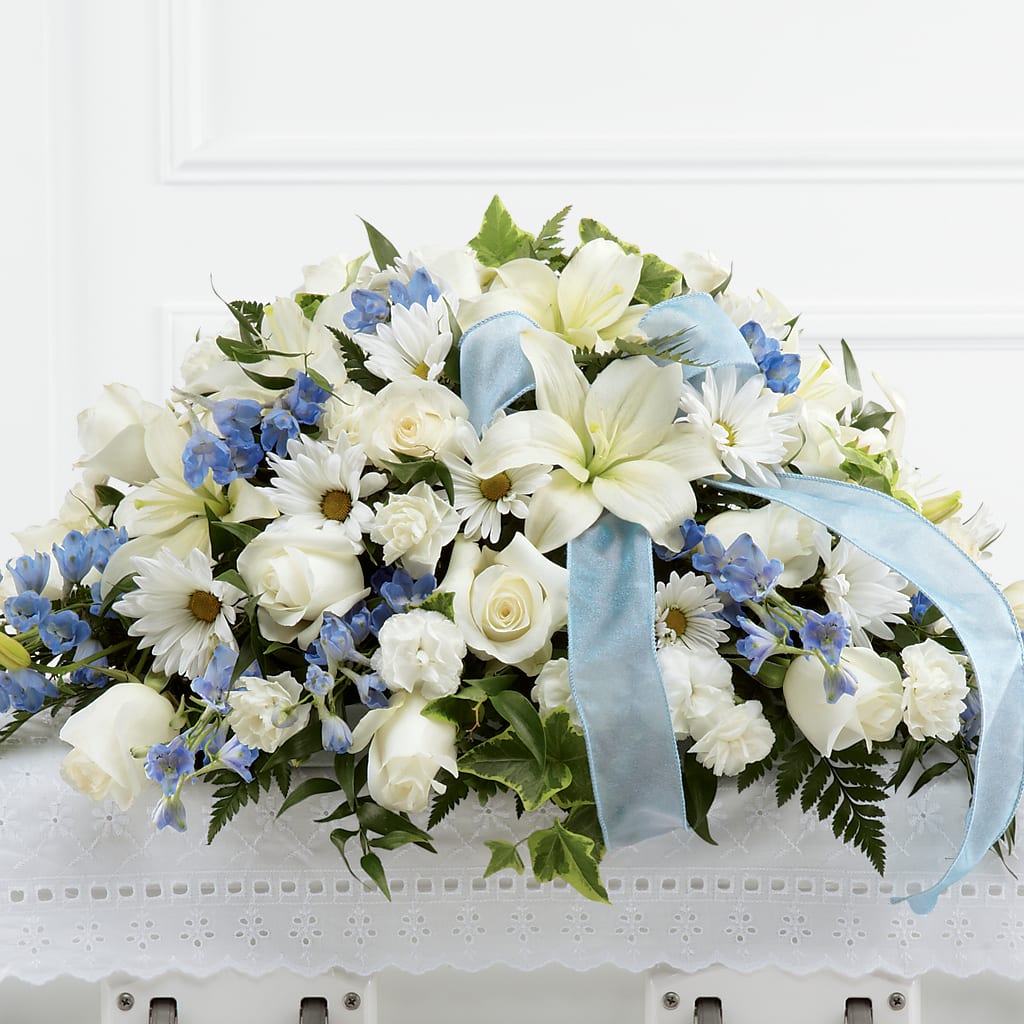 Tender Treasure Casket Spray – LANELLE'S FLORAL DESIGNS, Livonia LA