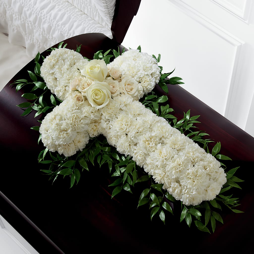 Peaceful Memories Casket Spray (Standard) – LANELLE'S FLORAL DESIGNS, Livonia LA