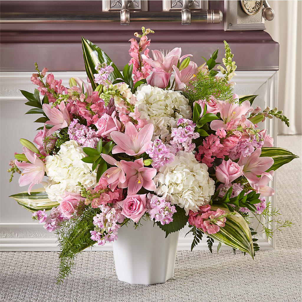 Simply Serene Floor Basket – LANELLE'S FLORAL DESIGNS, Livonia LA