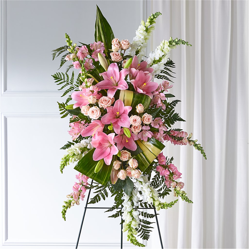 Elegant Embrace Standing Spray – LANELLE'S FLORAL DESIGNS, Livonia LA
