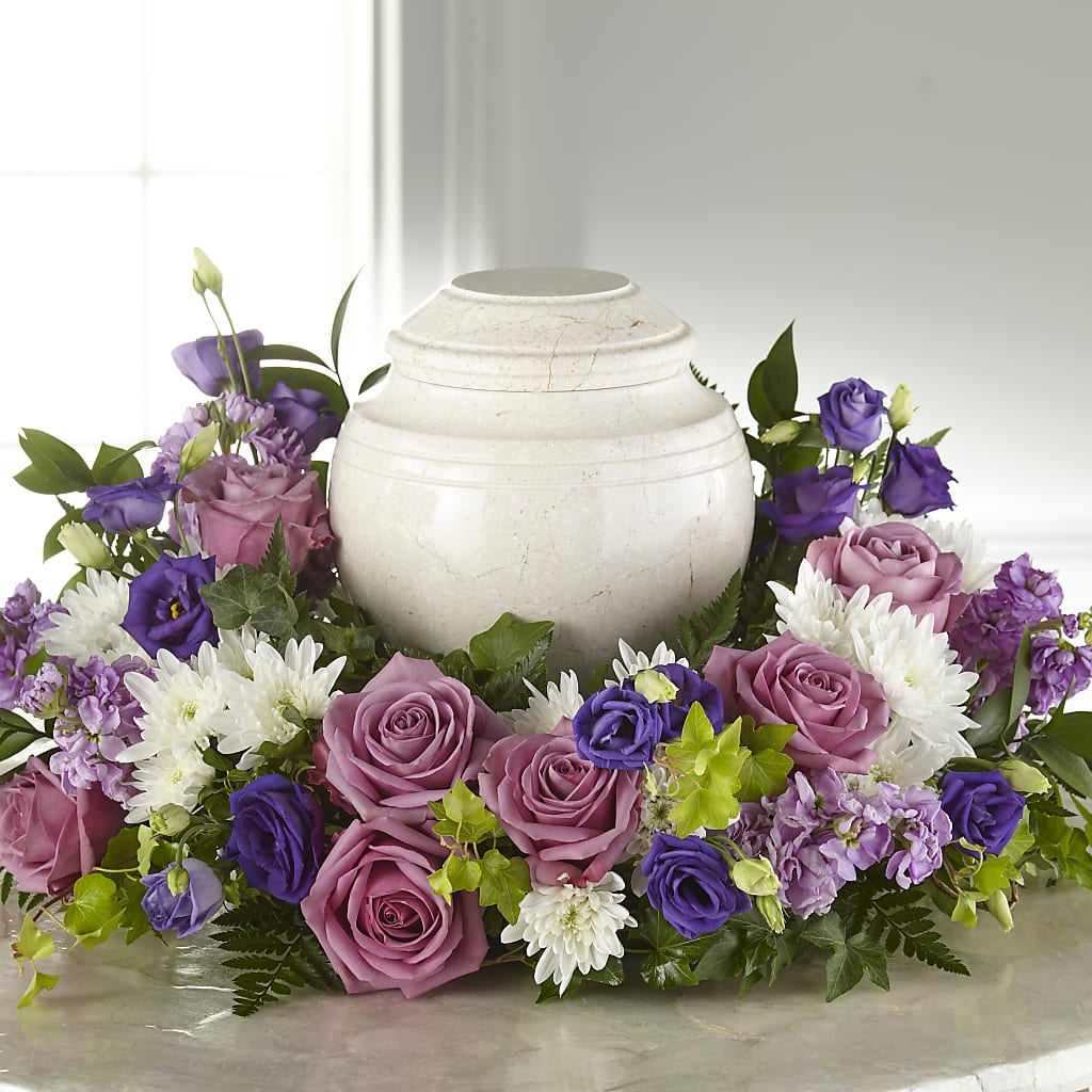 Blooming Sympathy Cremation Adornment – LANELLE'S FLORAL DESIGNS, Livonia LA