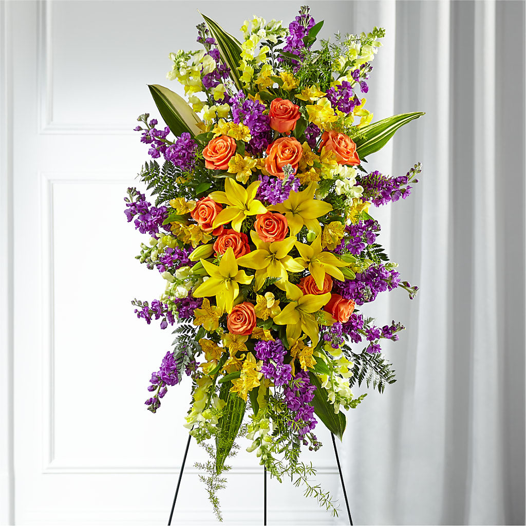 Thoughtful Prayers Standing Spray – LANELLE'S FLORAL DESIGNS, Livonia LA