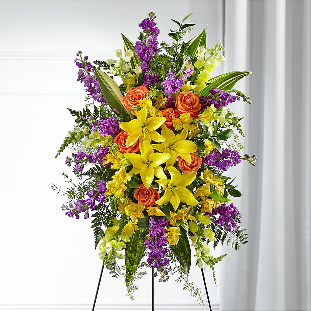 Thoughtful Prayers Standing Spray – LANELLE'S FLORAL DESIGNS, Livonia LA