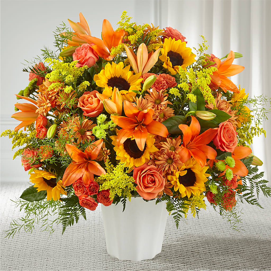 Harvest Thoughts Floor Basket – LANELLE'S FLORAL DESIGNS, Livonia LA