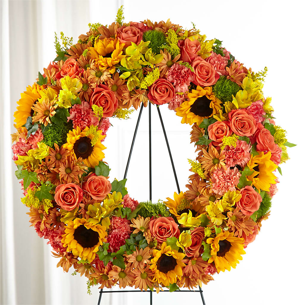 Autumnal Memories Wreath (Standard) – LANELLE'S FLORAL DESIGNS, Livonia LA