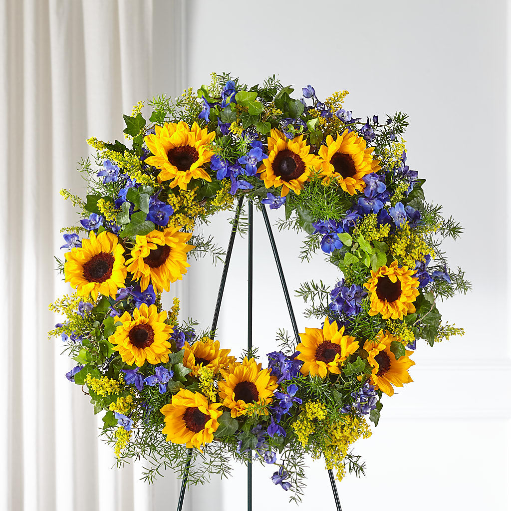 Bright Rays Wreath – LANELLE'S FLORAL DESIGNS, Livonia LA