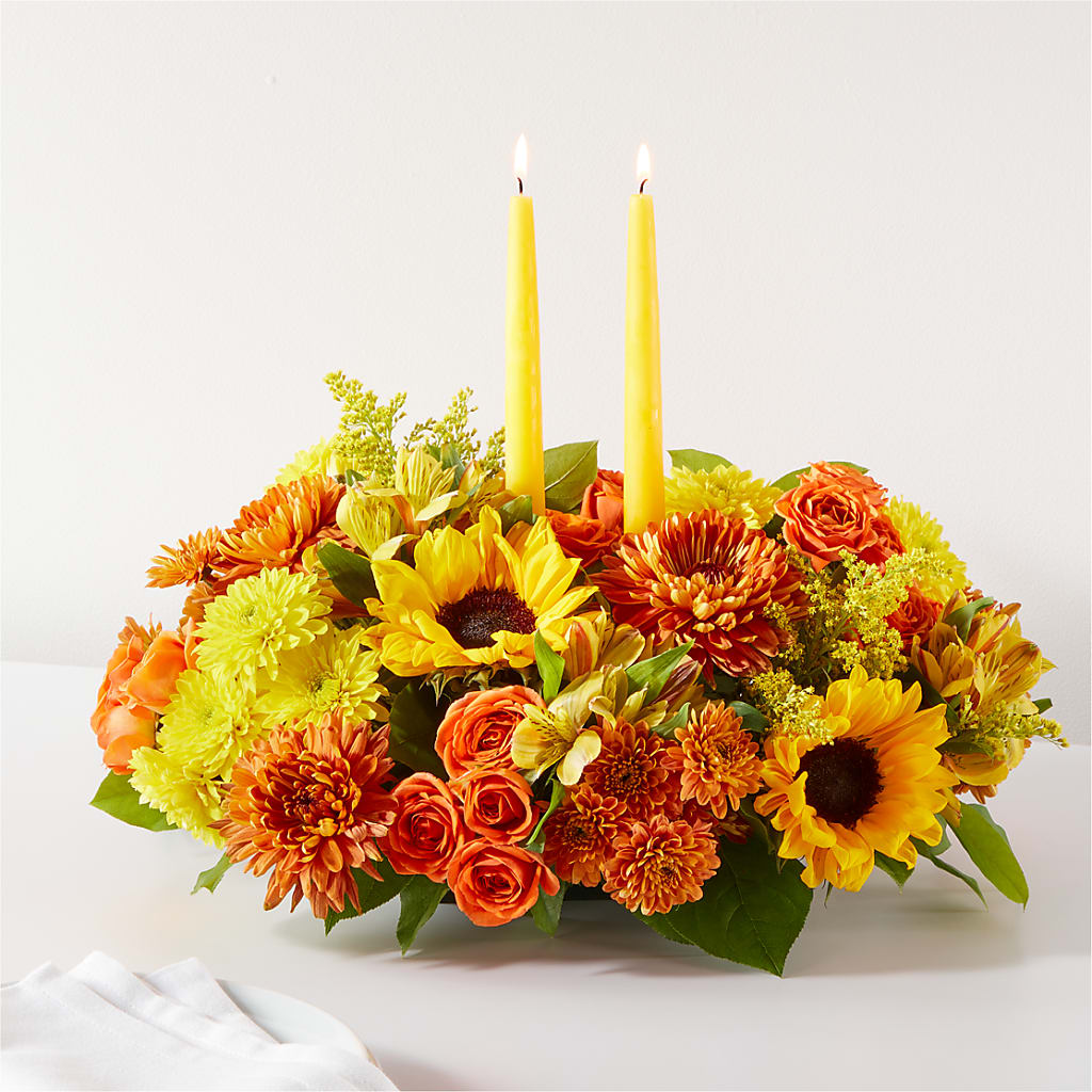 Autumn Harmony Centerpiece – LANELLE'S FLORAL DESIGNS, Livonia LA
