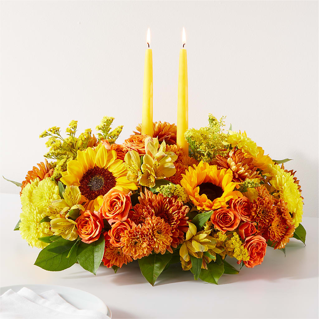 Autumn Harmony Centerpiece – LANELLE'S FLORAL DESIGNS, Livonia LA