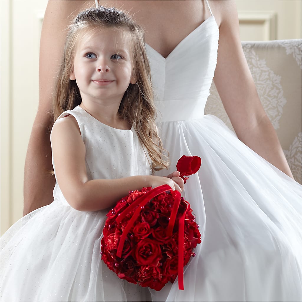 Pure at Heart Flower Girl Arrangement – LANELLE'S FLORAL DESIGNS, Livonia LA