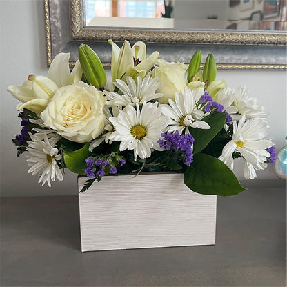 Beyond Blue Box Bouquet – LANELLE'S FLORAL DESIGNS, Livonia LA