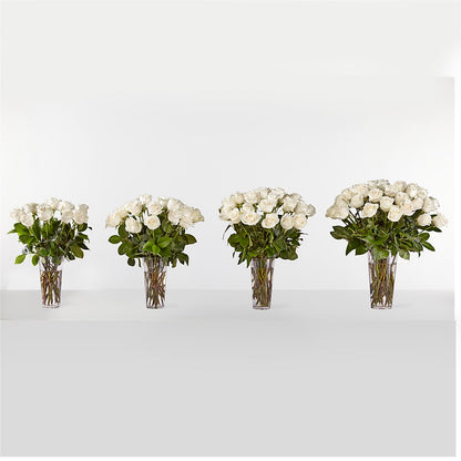 Long Stem White Rose Bouquet – LANELLE'S FLORAL DESIGNS, Livonia LA