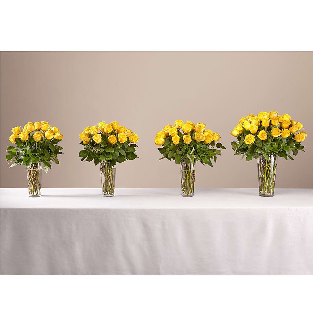 Long Stem Yellow Rose Bouquet – LANELLE'S FLORAL DESIGNS, Livonia LA