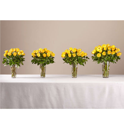 Long Stem Yellow Rose Bouquet – LANELLE'S FLORAL DESIGNS, Livonia LA