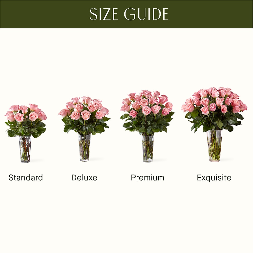 Long Stem Pink Rose Bouquet – LANELLE'S FLORAL DESIGNS, Livonia LA