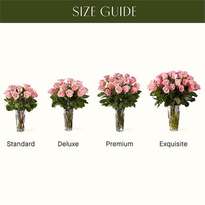Long Stem Pink Rose Bouquet – LANELLE'S FLORAL DESIGNS, Livonia LA