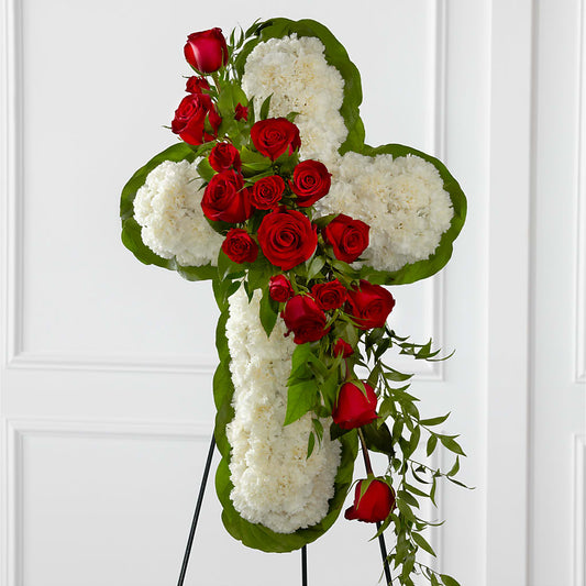 Floral Cross Easel – LANELLE'S FLORAL DESIGNS, Livonia LA
