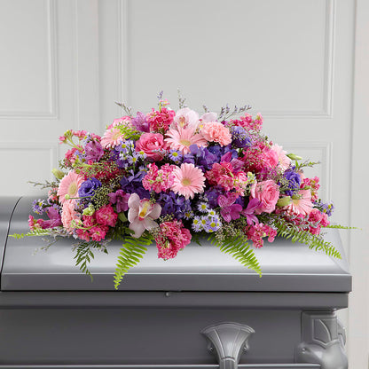 Glorious Garden Casket Spray – LANELLE'S FLORAL DESIGNS, Livonia LA