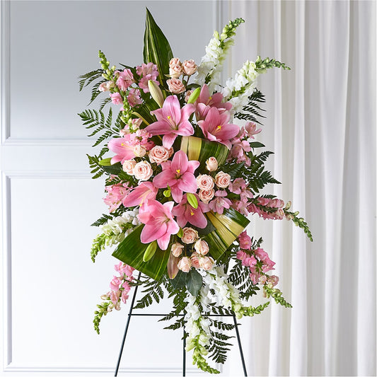 Elegant Embrace Standing Spray – LANELLE'S FLORAL DESIGNS, Livonia LA
