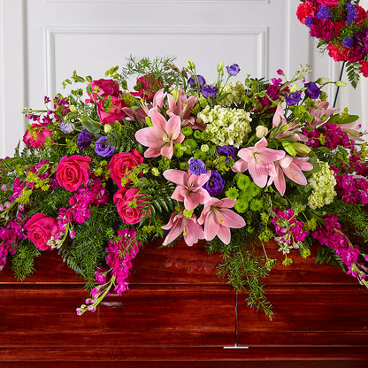 Radiant Tribute Casket Spray – LANELLE'S FLORAL DESIGNS, Livonia LA