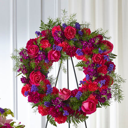 Calming Colors Wreath – LANELLE'S FLORAL DESIGNS, Livonia LA