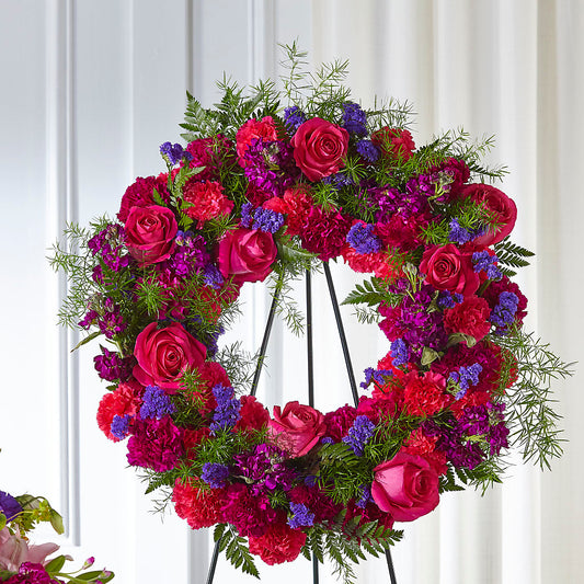 Calming Colors Wreath – LANELLE'S FLORAL DESIGNS, Livonia LA