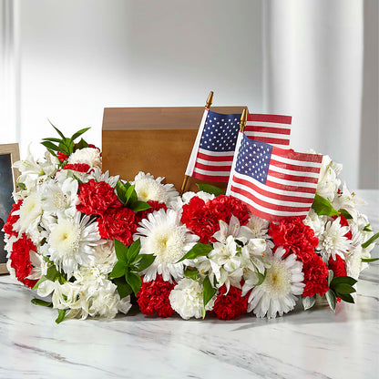 Spirit of Patriotism Cremation Adornment – LANELLE'S FLORAL DESIGNS, Livonia LA