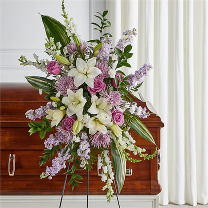 Grateful Hearts Standing Spray – LANELLE'S FLORAL DESIGNS, Livonia LA