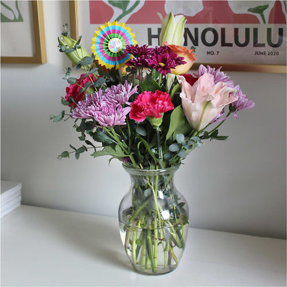 Light of My Life Bouquet & Happy Birthday Topper – LANELLE'S FLORAL DESIGNS, Livonia LA