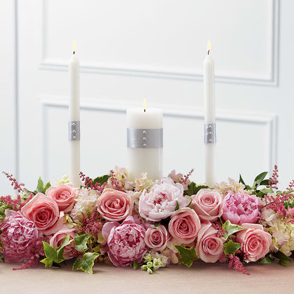Worldwide Romance Unity Candle Arrangement – LANELLE'S FLORAL DESIGNS, Livonia LA